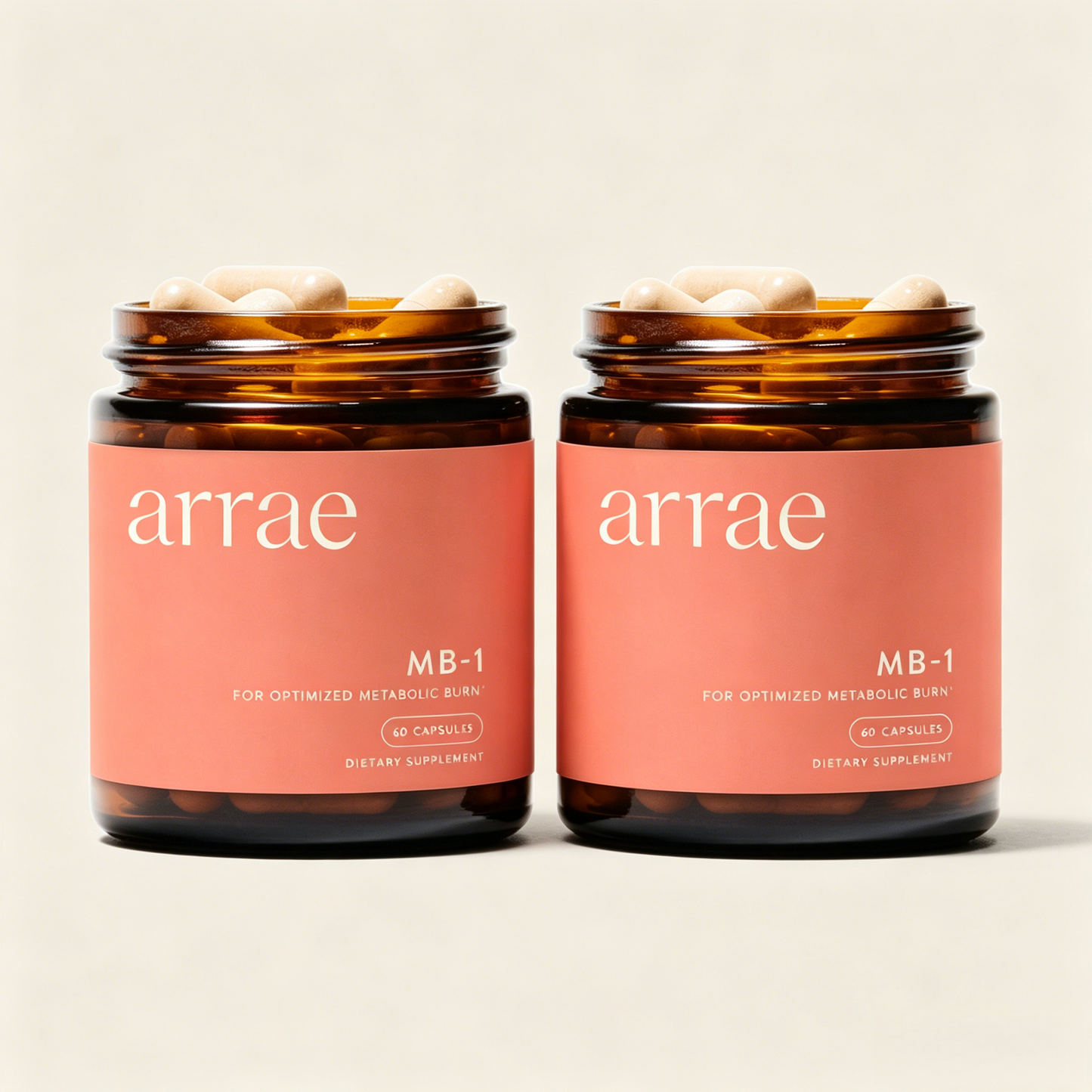 Arrae MB-1, Natural Dietary Supplement, Control Appetite, Increase Energy, Support Healthy Metabolism, 60 Capsules